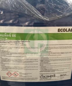 Ecolab Topax 66: Dạng lỏng mầu vàng sánh,mùi nhẹ