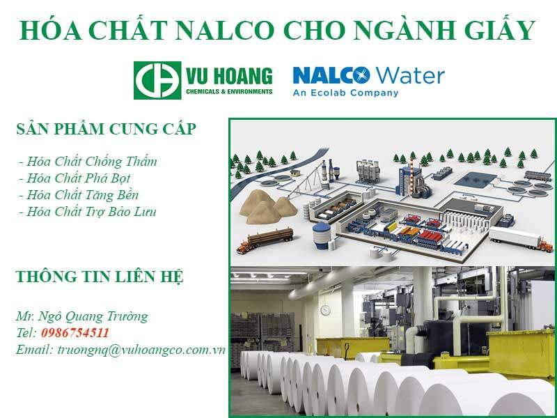 Hóa chất Nalco cho ngành giấy