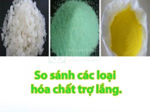 So sánh các loại hóa chất trợ lắng