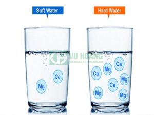 Nước cứng được xác định bằng nồng độ các chất  hoà tan