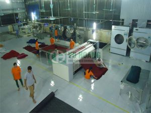 Quy trình giặt sấy của xưởng giặt công nghiệp