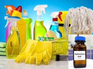 Axit Clohydric HCl được ứng dụng làm chất tẩy rửa