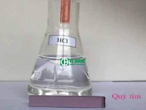 Hiện tượng giấy quỳ tím hóa sang đỏ