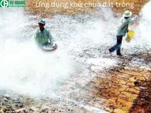 Ca(OH)2 dùng để khử chua đất