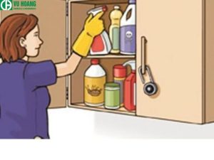 Cất hoá chất cẩn thận, không được để bừa bộn