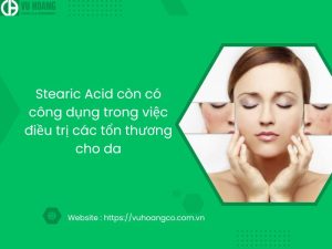Công dụng Stearic Acid trong việc điều trị các tổn thương cho da