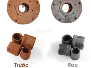 Axit clohydric HCl tẩy vết gỉ trên thép