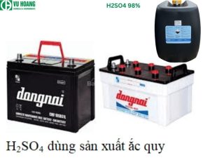 Sử dụng H2SO4 để sản xuất ắc quy