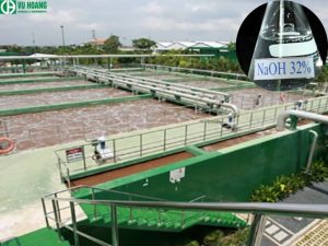  Xút nước 32% được sử dụng để tăng độ pH của nước
