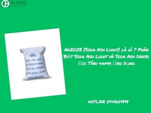 Na2CO3 (Soda Ash Light) là gì ? Phân Biệt Soda Ash Light và Soda Ash Dense: Đặc Tính và Ứng Dụng