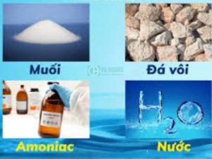 Nguyên liệu chính cần thiết cho phương pháp Solvay