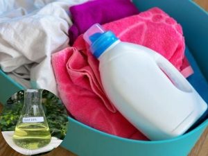 Có thể dùng Javel để khử các vết bẩn cứng đầu trên quần áo