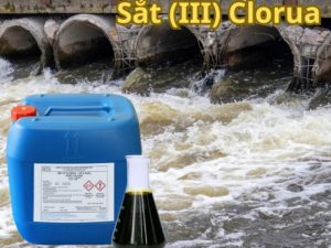 FeCl3 được sử dụng rộng rãi trong xử lý nước cấp và nước thải công nghiệp