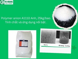 Polymer anion A1110 Anh, 25kg/bao. Tính chất và ứng dụng nổi bật .
