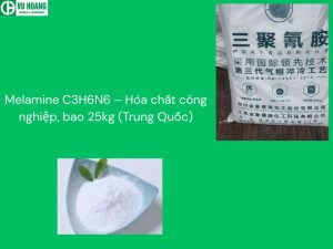 Melamine C3H6N6 – Hóa chất công nghiệp, bao 25kg (Trung Quốc)