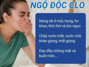 Các triệu chứng ngộ độc clo