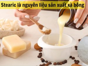 Axit stearic là một thành phần không thể thiếu trong sản xuất xà phòng cứng