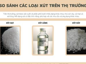 Các loại NaOH xút trên thị trường: Phân loại, tính chất và ứng dụng