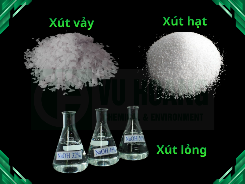 Dạng tồn tại của 3 loại xút phổ biến