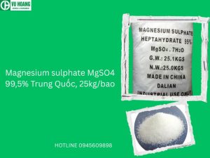 Magnesium sulphate MgSO4 99,5% Trung Quốc, 25kg/bao
