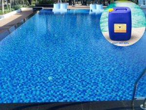 Axit HCl sử dụng để xử lý nước hồ bơi