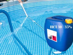 Vai trò của axit Clohydric làm sạch bể bơi