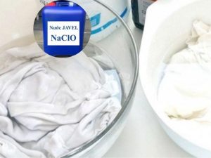 Sodium hypochlorite dùng để tẩy trắng quần áo