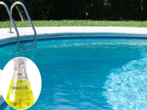 Sodium hypochlorite dùng xử lý nước hồ bơi