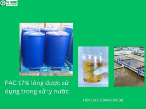 PAC 17% lỏng được sử dụng trong xử lý nước