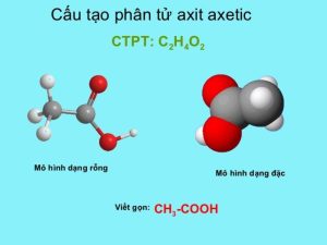 Cấu tạo phân tử axit axetic