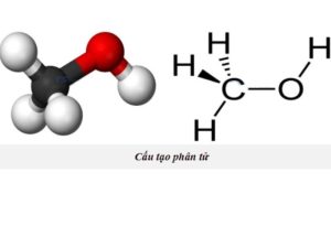 Cấu tạo phân tử của methanol