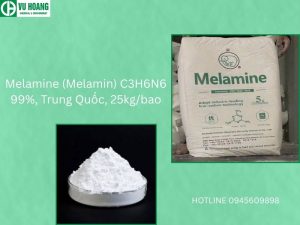 Melamine (Melamin) C3H6N6 99%, Trung Quốc, 25kg/bao