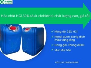 Hóa chất HCl 32% (Axit clohidric) chất lượng cao, giá tốt