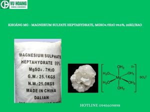 Khoáng Mg - Magnesium sulfate heptahydrate, MgSO4.7H2O 99.5%, 25kg/bao