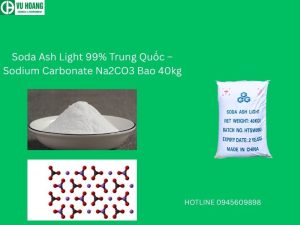 Soda Ash Light 99% Trung Quốc – Sodium Carbonate Na2CO3 Bao 40kg