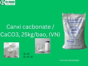 Canxi cacbonate / CaCO3, 25kg/bao, (VN)