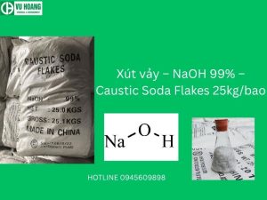 Xút vảy – NaOH 99% – Caustic Soda Flakes 25kg/bao